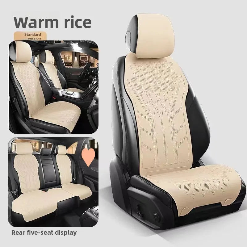 High Quality Suede Cover Universal High-end Car Seat Cover Breathable Seat Anti-slip Luxury Car Protection Thin Suede Seat Cover