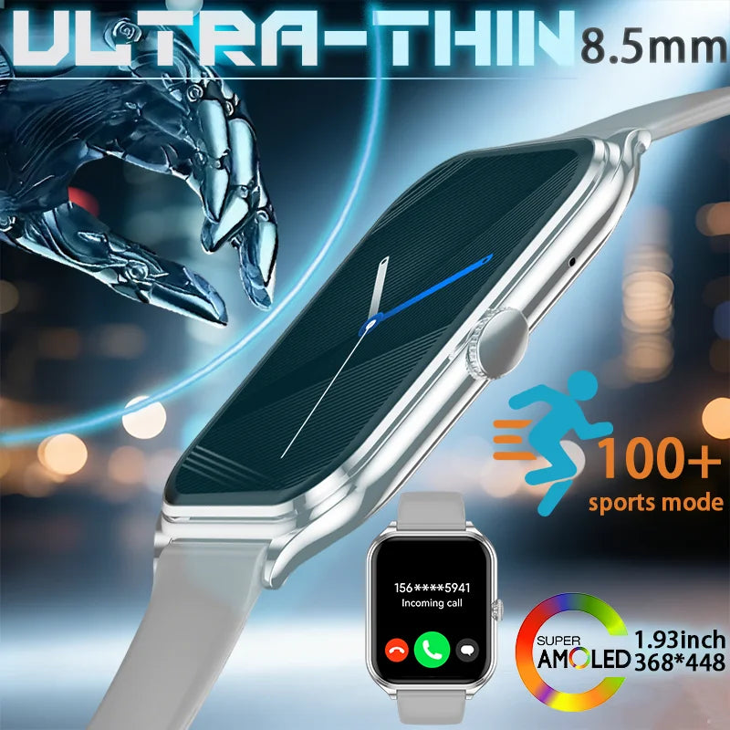 1.93-Inch Ultra-Thin AMOLED Smartwatch with Wireless Calling
