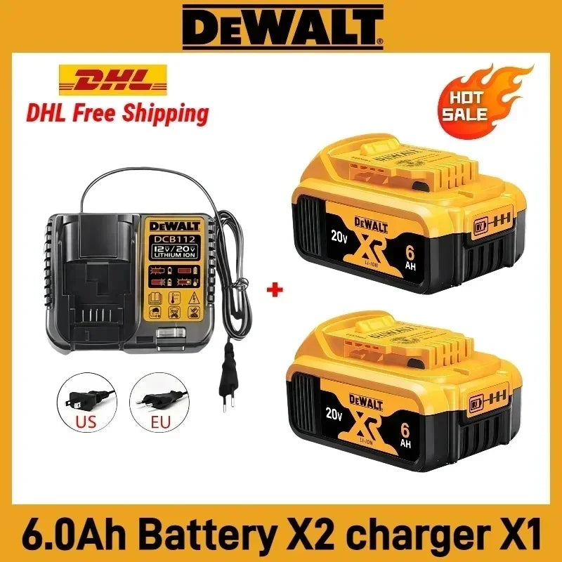 Original DEWALT 20V/60V Battery — DCB606 DCB609 DCB182 DCB205 DCB206 DCB209 | 18V 6Ah 9Ah