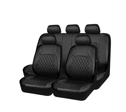 SEAMETAL Full-Surrouded Car Seat Cover Breathable Leatherette Seat Cushion Anti Scratch Seat Protector Cover for Sedan Suv Truck