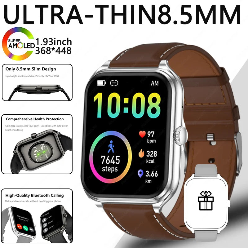 1.93-Inch Ultra-Thin AMOLED Smartwatch with Wireless Calling