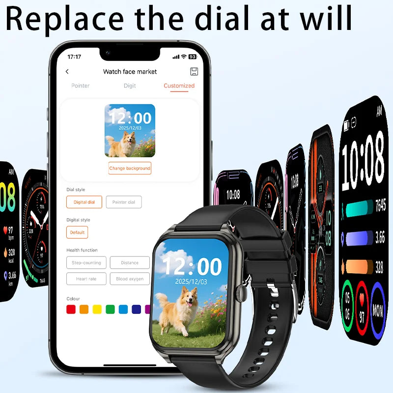 1.93-Inch Ultra-Thin AMOLED Smartwatch with Wireless Calling