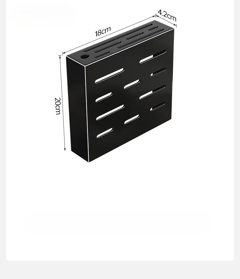 Kitchen Knife Holder Knife Storage Rack No Punching Wall-mounted Storage Box Knife Storage Box Household Knife Storage Seat