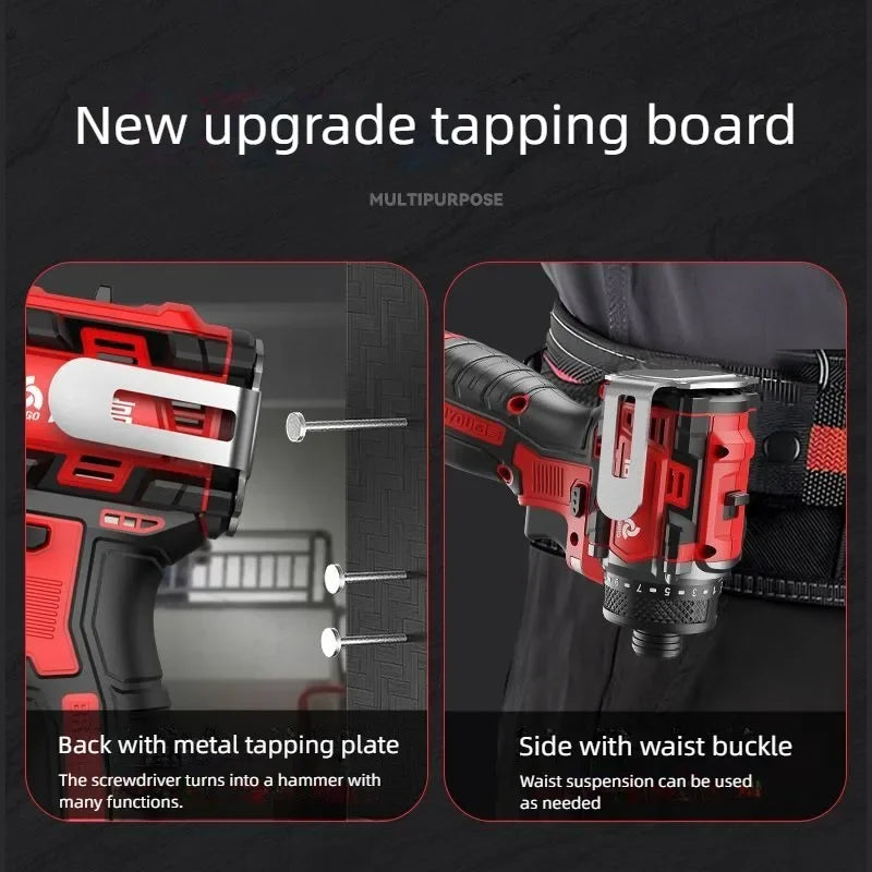 CHIGO 18V Brushless Cordless Drill Driver 80N.m — Li-ion Battery Included