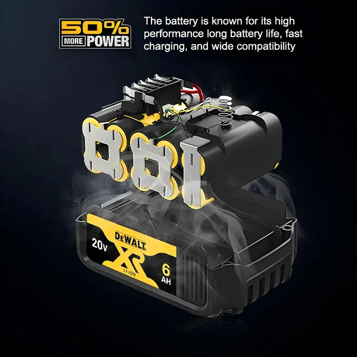 Original DEWALT 20V/60V Battery — DCB606 DCB609 DCB182 DCB205 DCB206 DCB209 | 18V 6Ah 9Ah