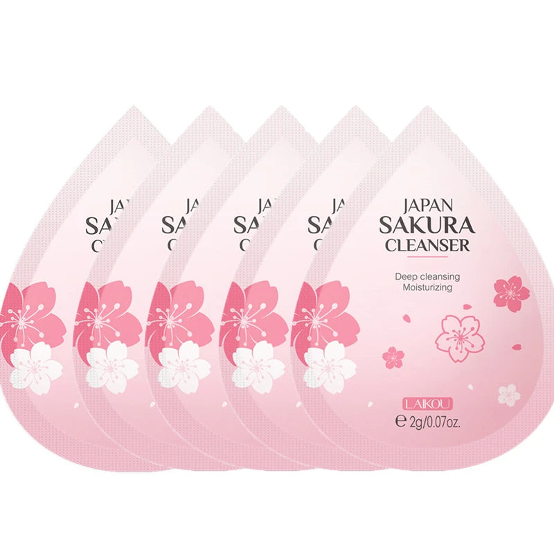 Sakura Skin Care Set 24pcs – Eye & Lip Masks, Serum, Mud Masks, Cleanser, Toner, Essence & Cream