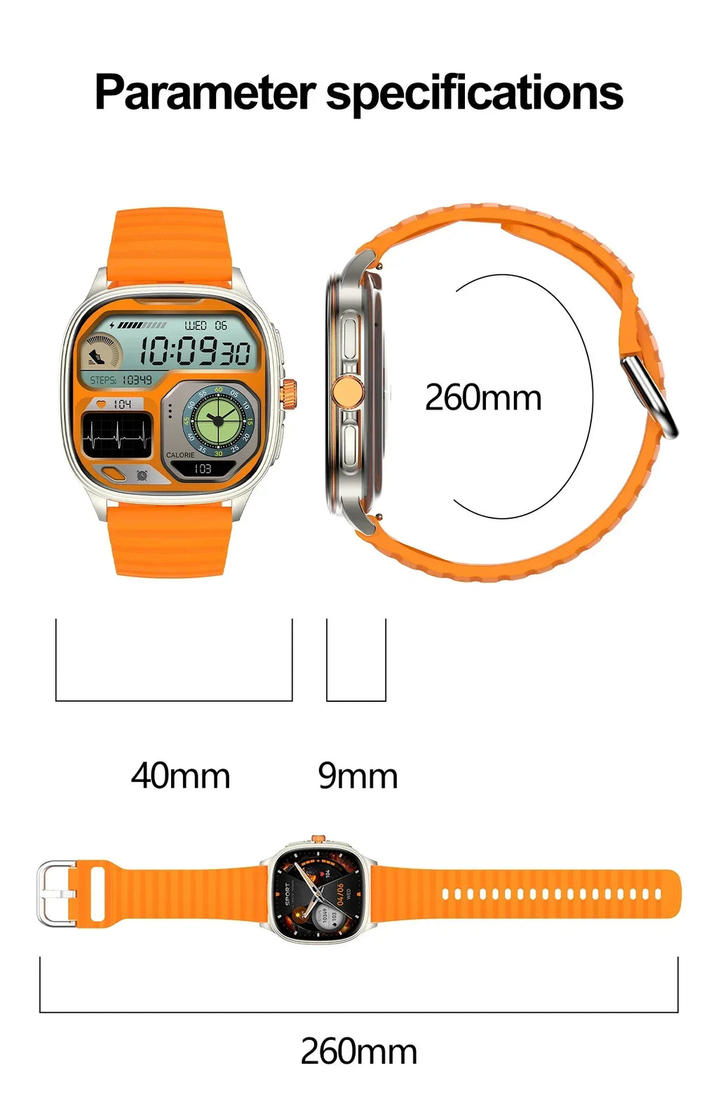 1.39-Inch AMOLED Smartwatch with NFC, Bluetooth Calling & 100 Sports Modes