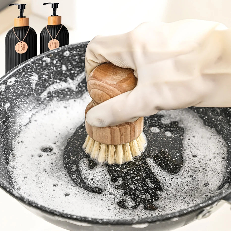 Black Dish Soap Dispenser Set – Countertop Kitchen Organiser