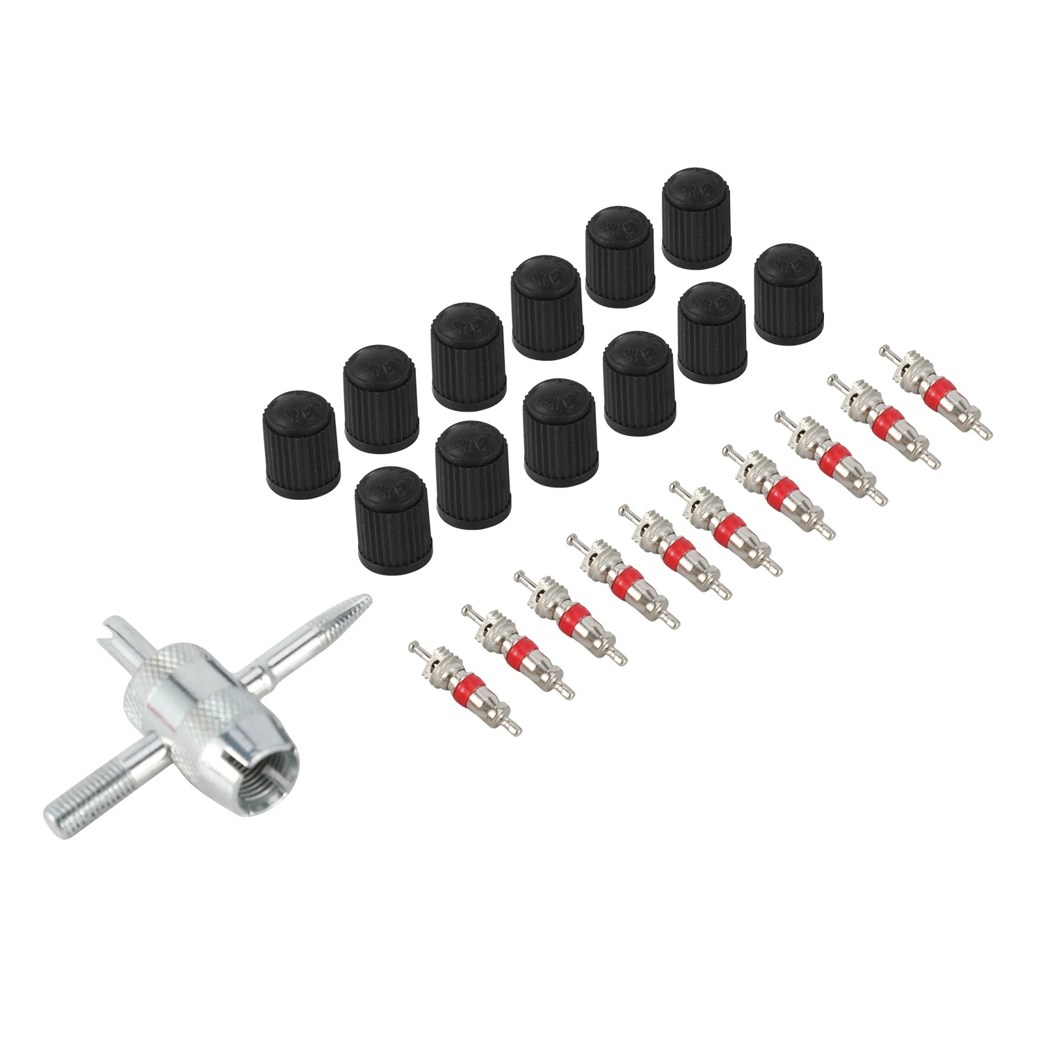 Motorcycles Bicycle Tire Changing Levers Repair Tool Set Tire Spoon Lever Tire Protector Valve Cap Valve Cores For Dirt Pit Bike