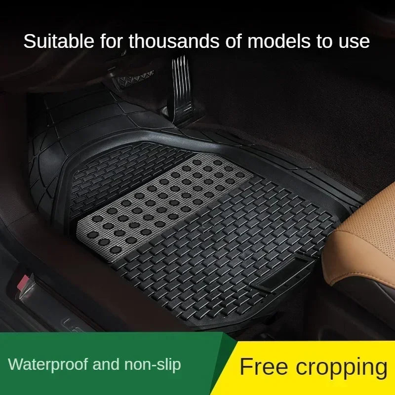 All Season Universal Rubber Auto Floor Mats Car Waterproof Carpet Mats Vehicles Interior Floor Protective mats For Automobiles