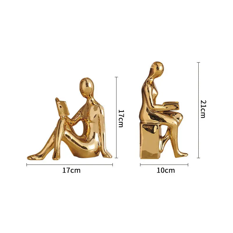 Creative Sitting Doll Figurine Desktop Ornament