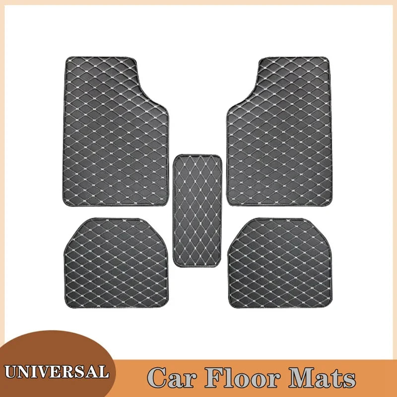 Car Floor Mats 5pcs – PU Leather Waterproof Full Set