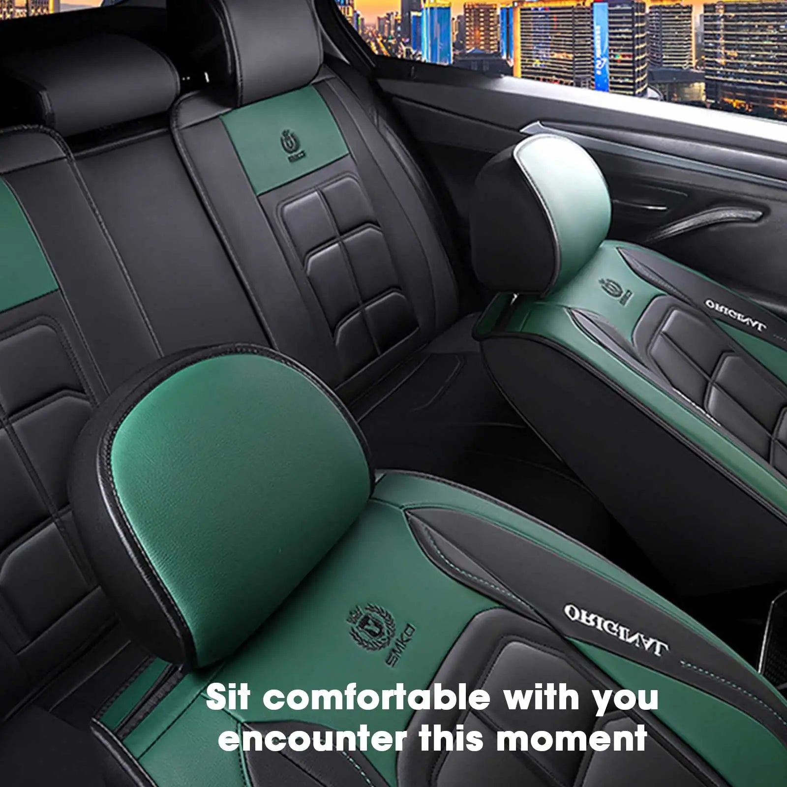 Universal Leather Cover Pu Car Seat Sporty Design Fit For Most Car Suv Truck Four Season Seat Cover For Car Accessories Interior