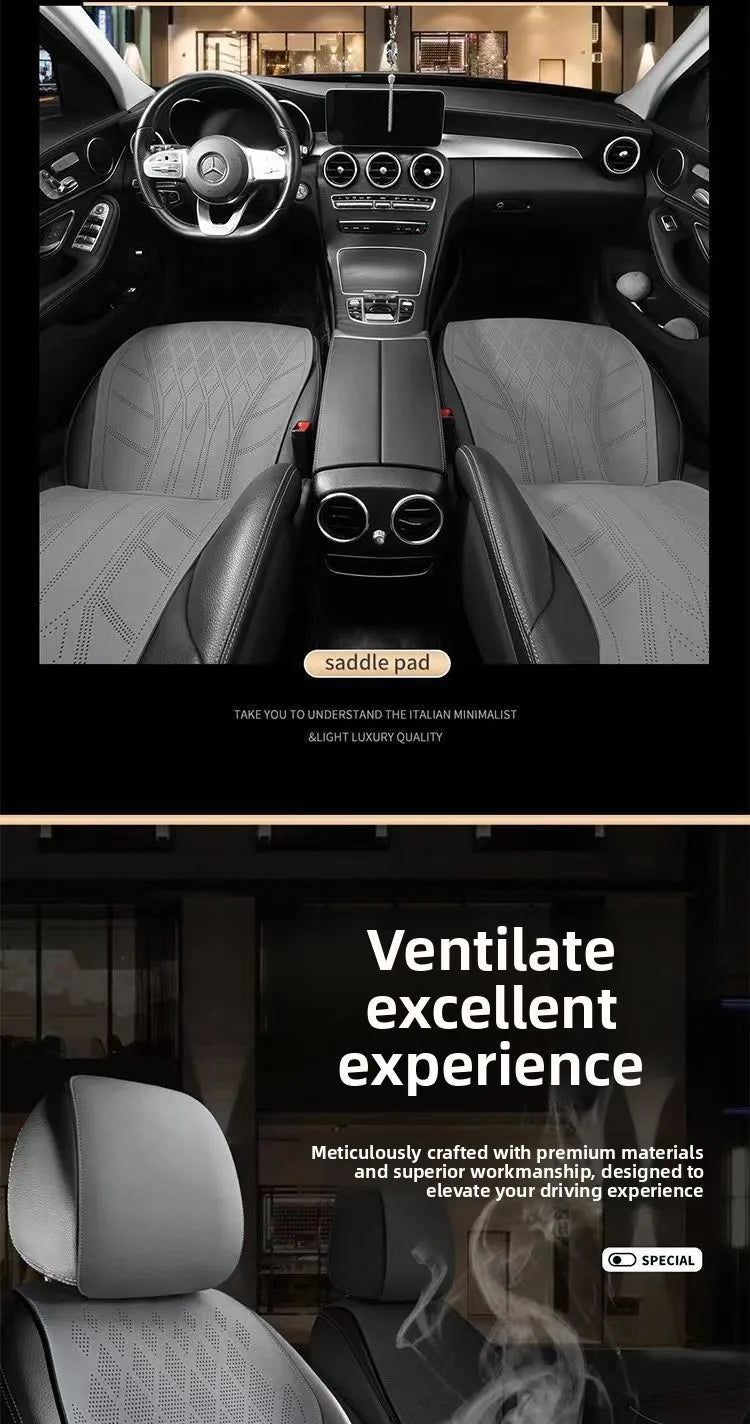 High Quality Suede Cover Universal High-end Car Seat Cover Breathable Seat Anti-slip Luxury Car Protection Thin Suede Seat Cover