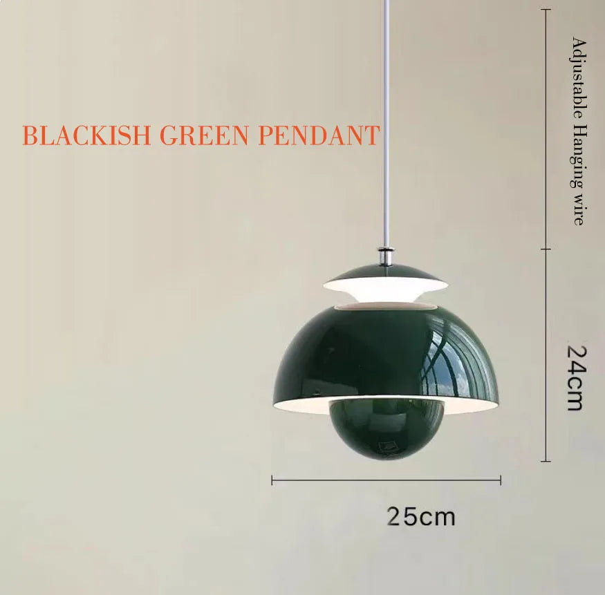 Nordic Semicircle Pendant Light – Modern Hanging Lamp for Living Room & Bedroom