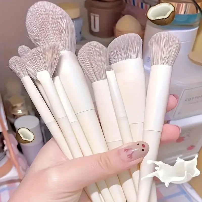 Professional Makeup Brush Set – 10 to 14 Pieces, Soft Synthetic Hair