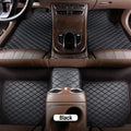 Juego universal de 5 alfombrillas de piel sintética impermeables para coche