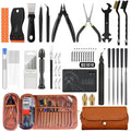 66x 3D Printer Tools Kit with Storage Case for FDM SLA Printers Deburring Tool Scrapers Metal Files Brushes Hand Drill Tweezers