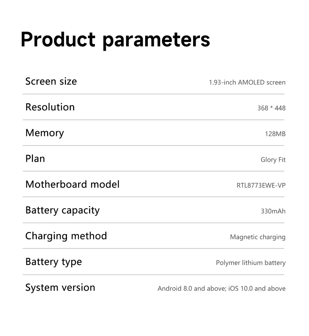 1.93-Inch Ultra-Thin AMOLED Smartwatch with Wireless Calling