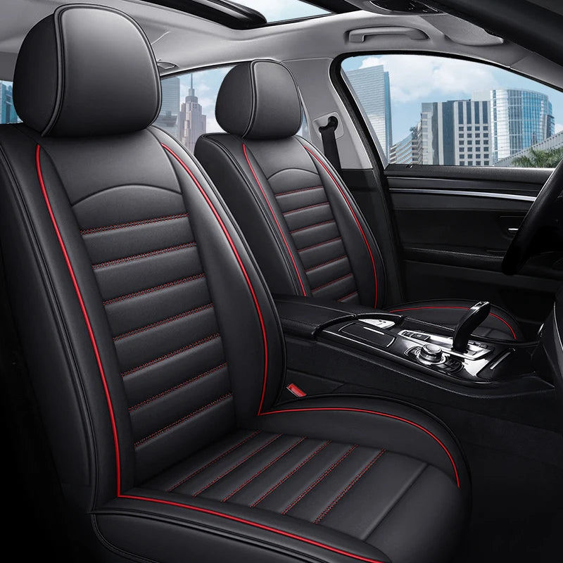 Full Coverage Pu Leather Car Seat Covers for HYUNDAI Tucson Santa FE i30 i40 Veloster Creta Elantra Car Accessories