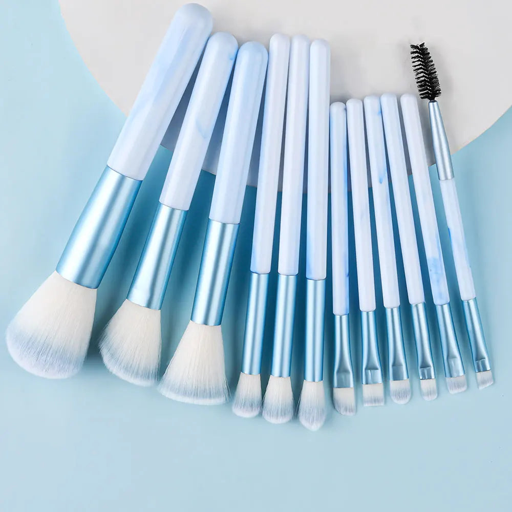 Professional Makeup Brush Set – 10 to 14 Pieces, Soft Synthetic Hair