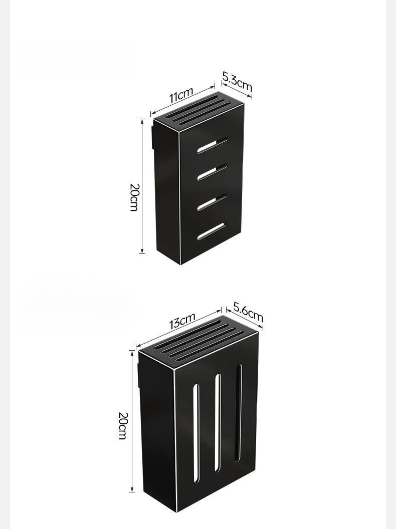 Kitchen Knife Holder Knife Storage Rack No Punching Wall-mounted Storage Box Knife Storage Box Household Knife Storage Seat