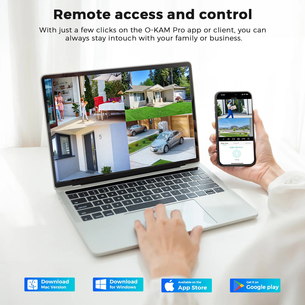 15MP PTZ IP Security Camera, 30x Optical Zoom Outdoor WiFi with Auto Tracking