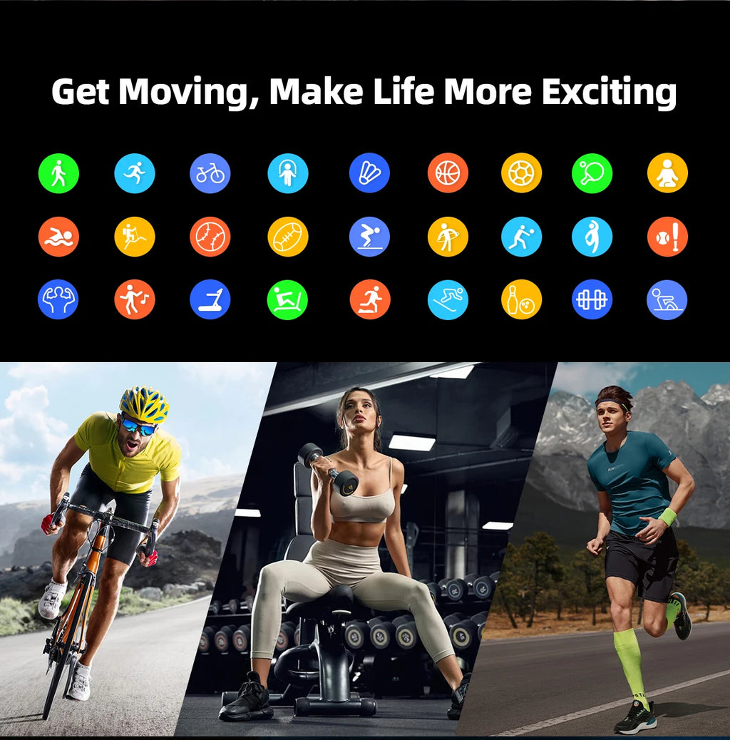 1.96-Inch AMOLED Smartwatch with Bluetooth Calling – Always-On Display