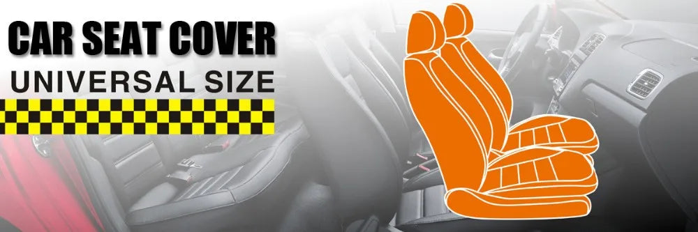 SEAMETAL Full-Surrouded Car Seat Cover Breathable Leatherette Seat Cushion Anti Scratch Seat Protector Cover for Sedan Suv Truck