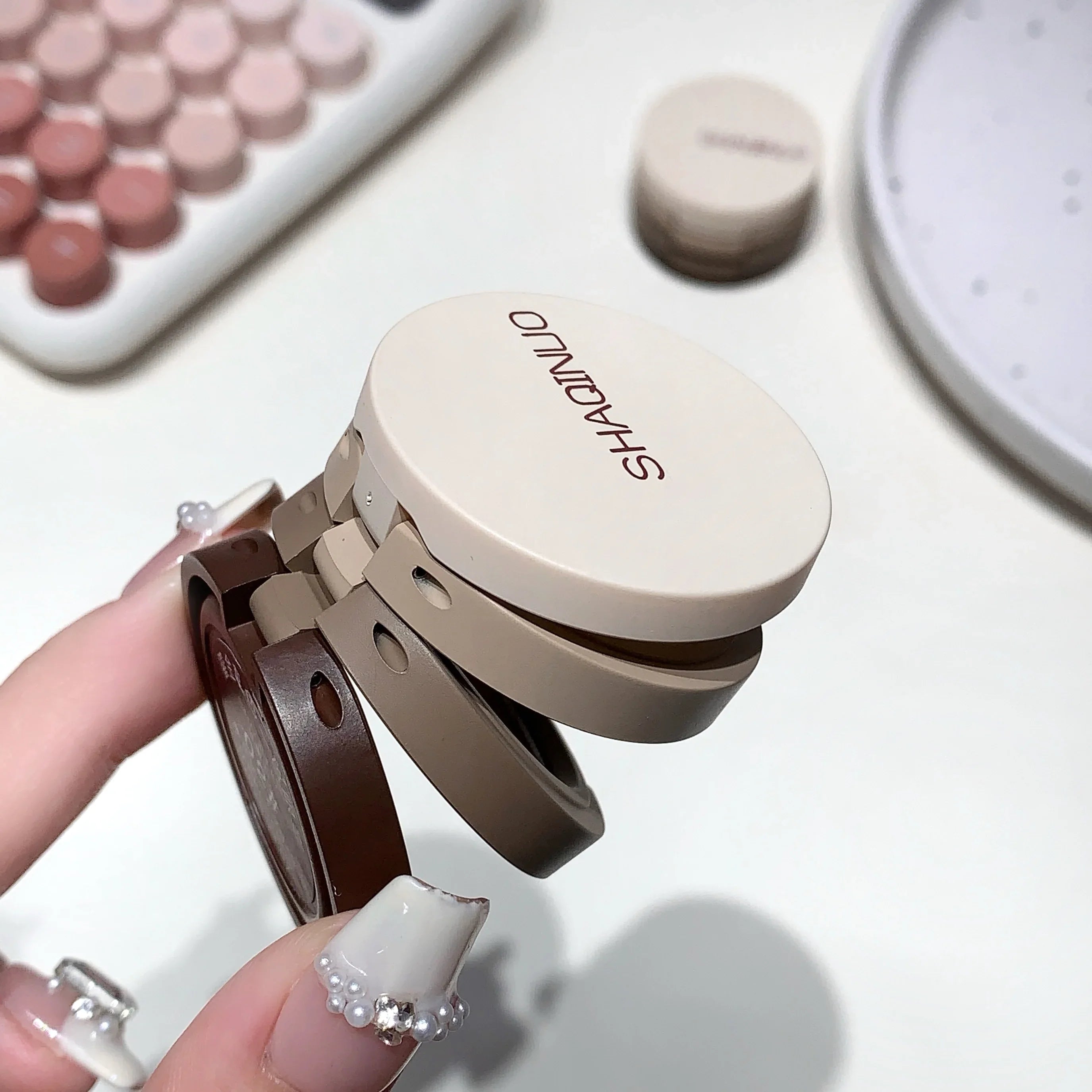 Shaqinuo Earth-tone Eyeshadow Palette-3