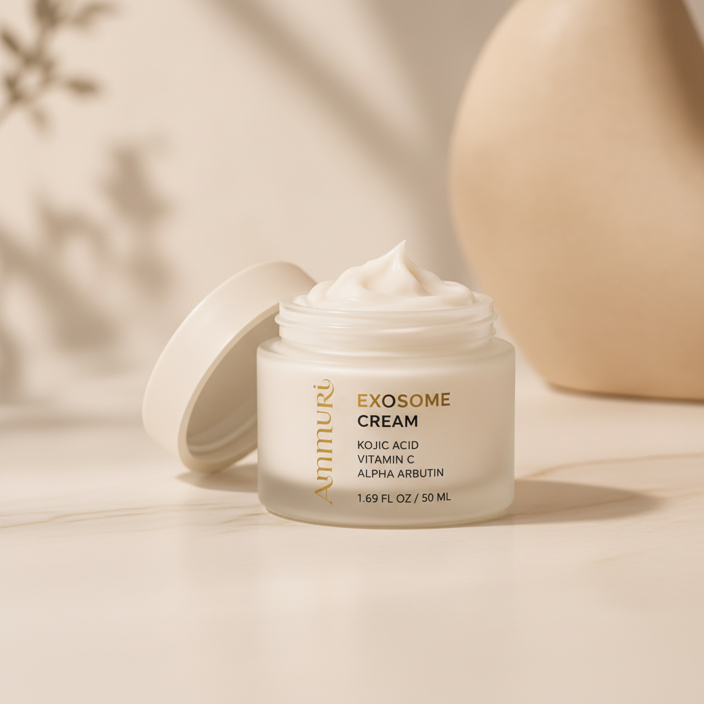 Exosome Brightening Cream | Kojic Acid, Glutathione & Mandelic Acid | Ammuri Beauty