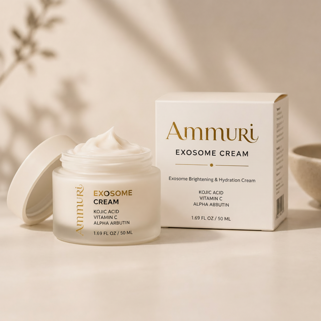 Exosome Brightening Cream | Kojic Acid, Glutathione & Mandelic Acid | Ammuri Beauty